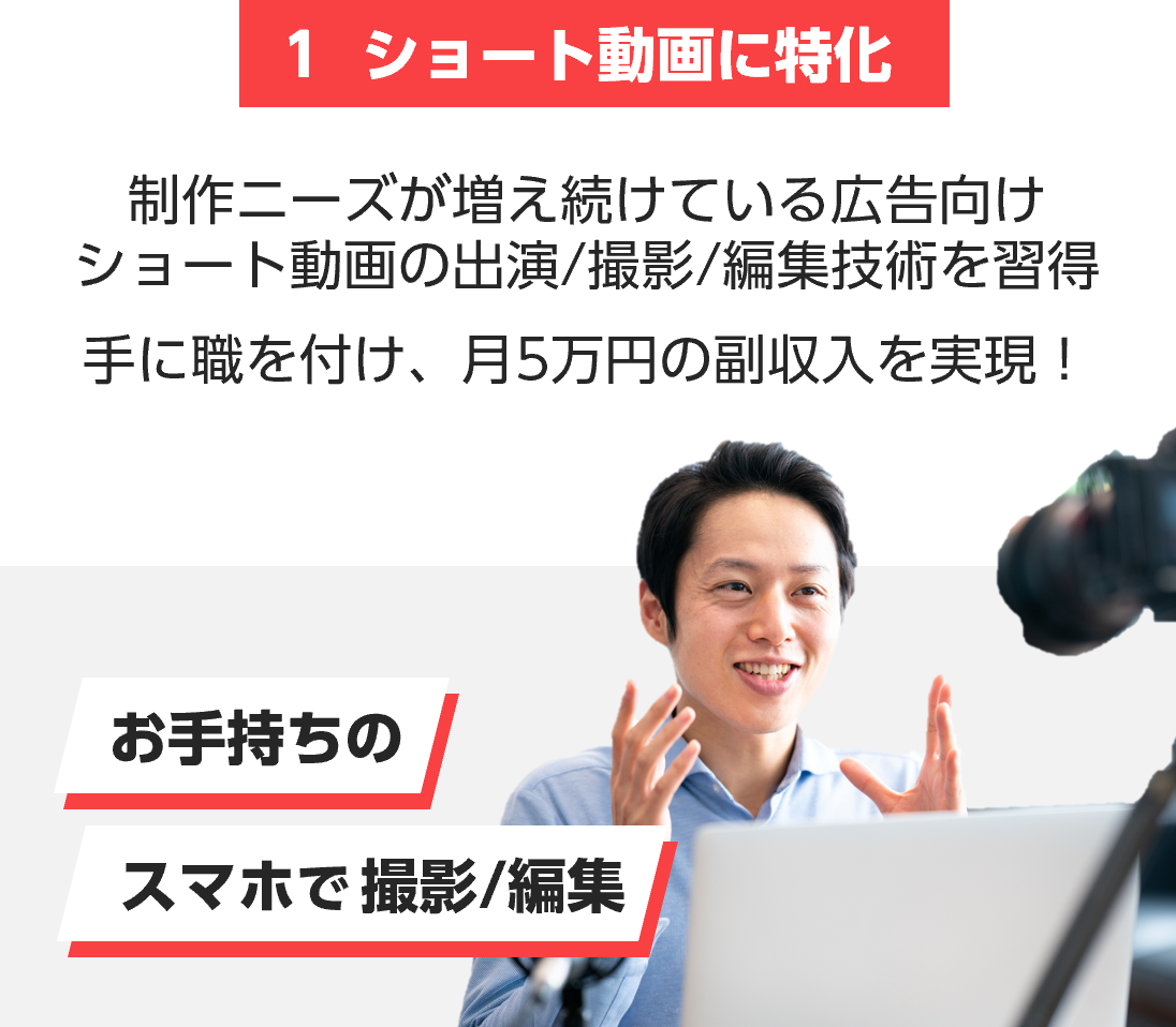 ショート動画に特化